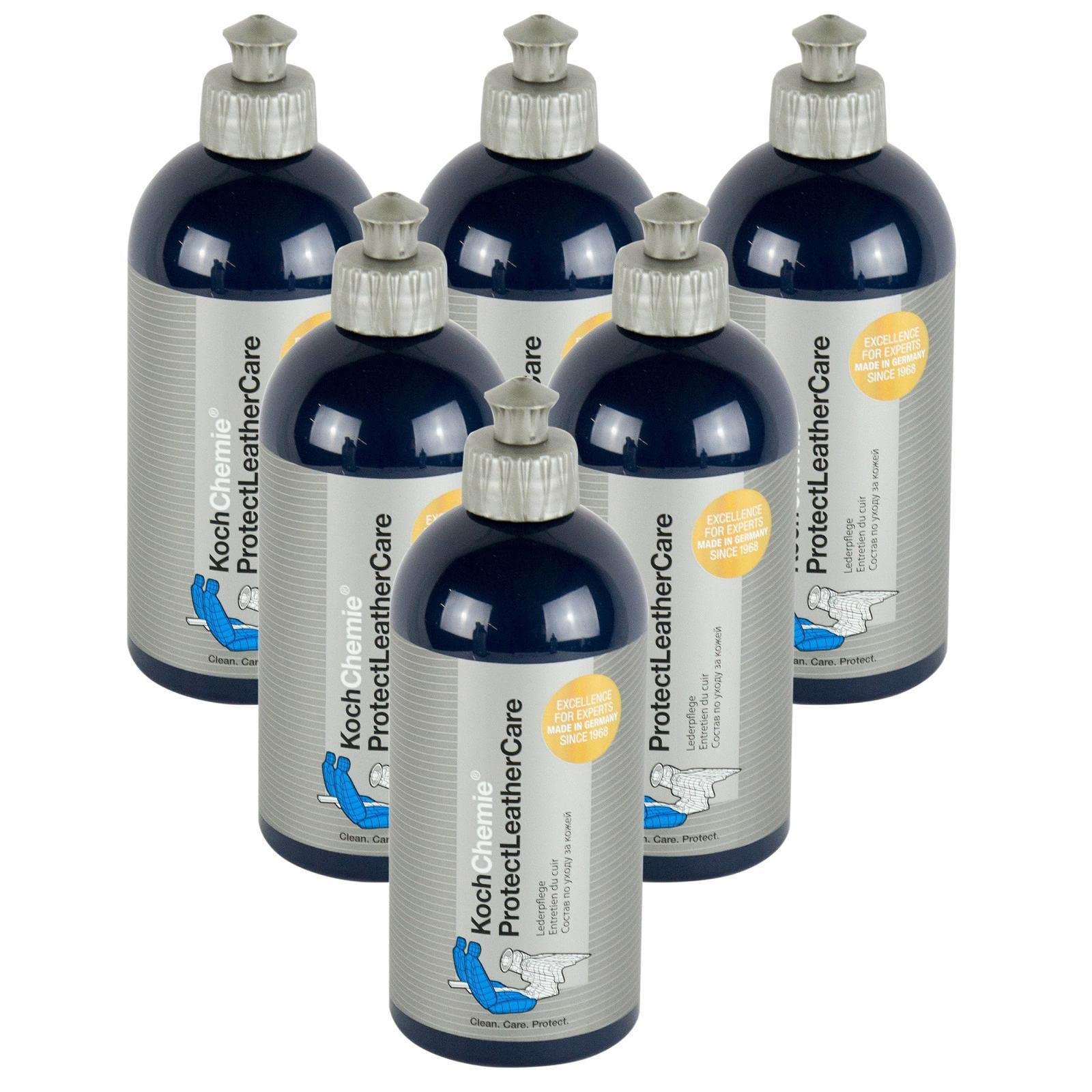 KOCH CHEMIE 6X Protect Leather Care Lederpflege Lederreiniger Reiniger 500 ml von KOCH CHEMIE