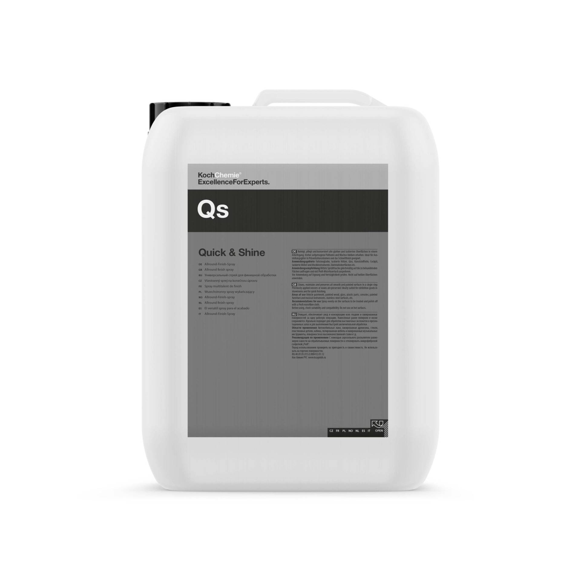 Koch Chemie Qs Quick & Shine Allround-Finish 10 Liter für Lack Fahrzeuginnenraum Edelstahl von Koch Chemie