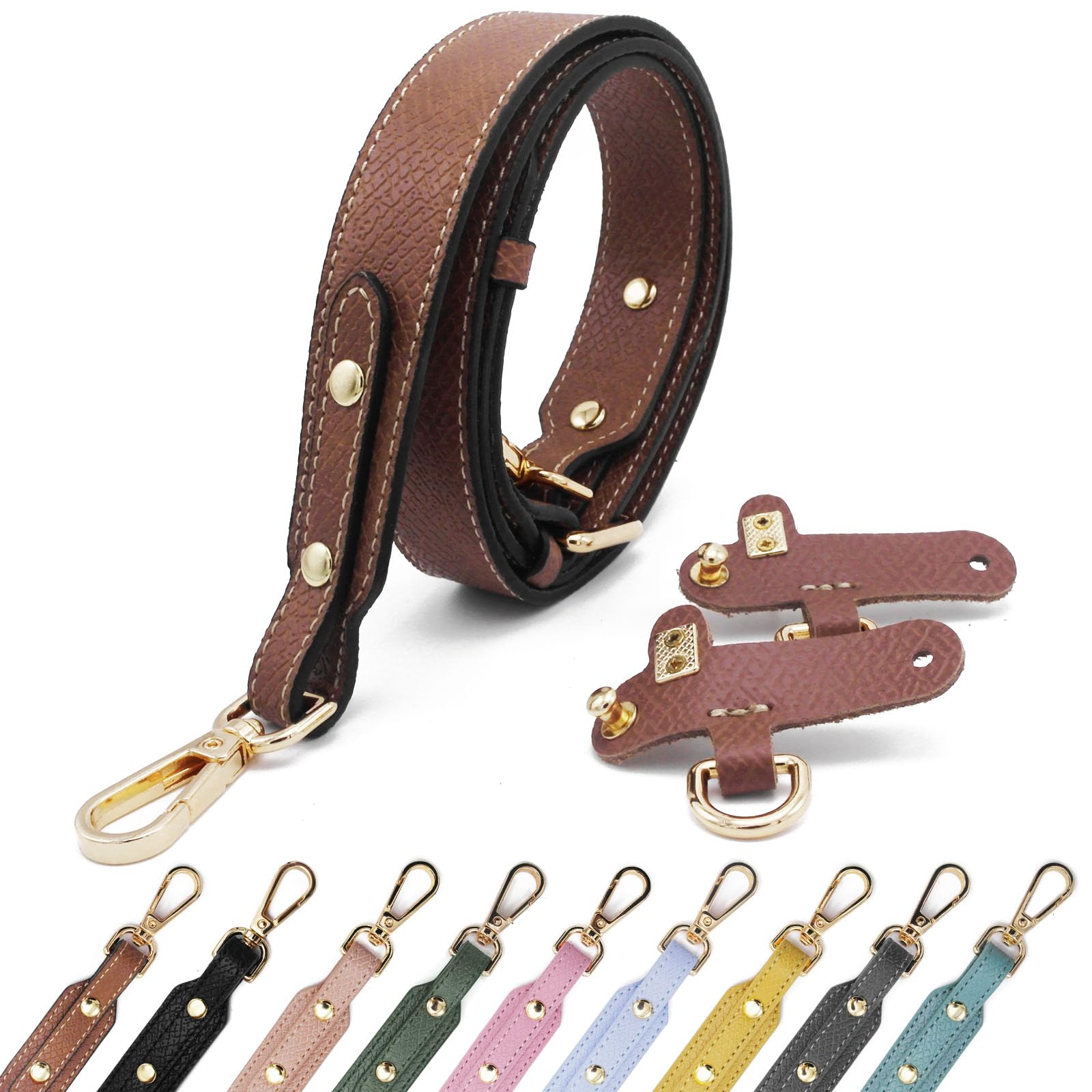 Pelle PU B Ledertaschenriemen Taschengurte für Kleine Taschen Leder Schulterriemen Tragegurte Tragegurt für Longchamp Goldener Hardware Bag Strap braun Pelle PU B Ledertaschenriemen Taschengurte für Kleine Taschen Leder Schulterriemen Tragegurte Tragegurt für Longchamp Goldener Hardware Bag Strap braun von Kocris Casa