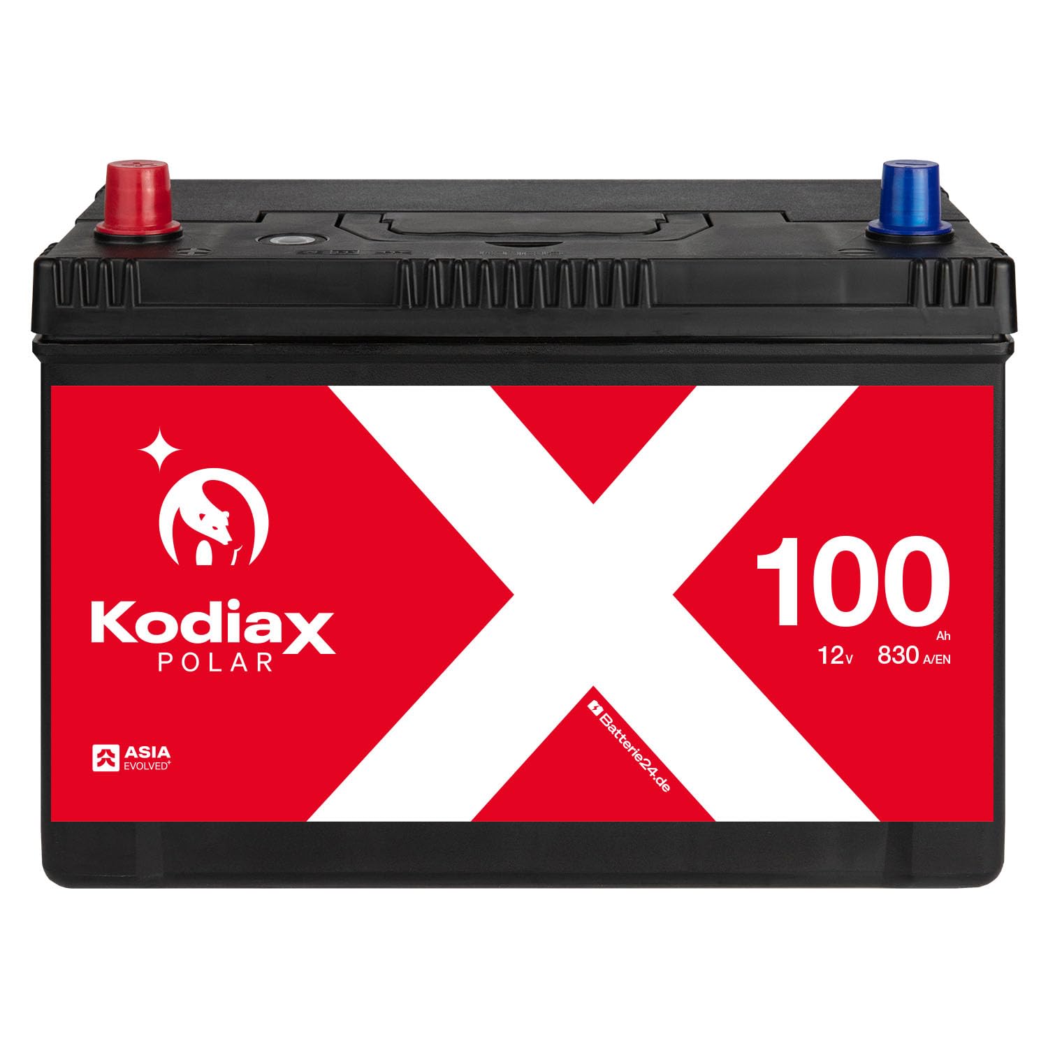 Kodiax ASIA Autobatterie A100L 12V 100Ah 830A/EN Pluspol Links Kodiax ASIA Autobatterie A100L 12V 100Ah 830A/EN Pluspol Links von Kodiax