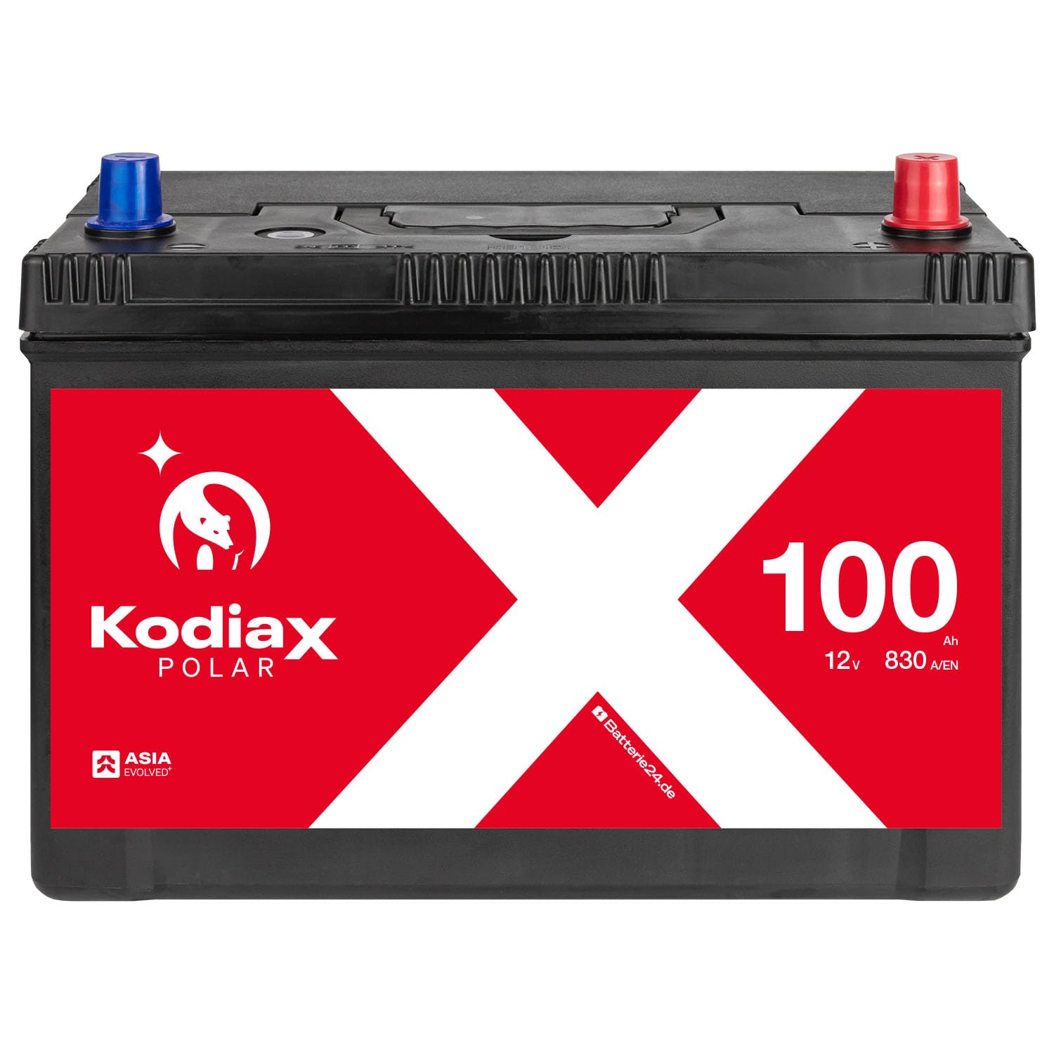 Kodiax ASIA Autobatterie A100R 12V 100Ah 830A/EN Pluspol Rechts Kodiax ASIA Autobatterie A100R 12V 100Ah 830A/EN Pluspol Rechts von Kodiax