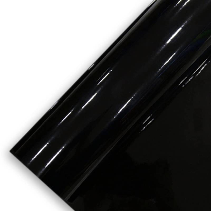 Könighaus (4,23€/m2) Schwarz Glanz Autofolie 700 x 152 cm blasenfrei mit Anleitung von Könighaus