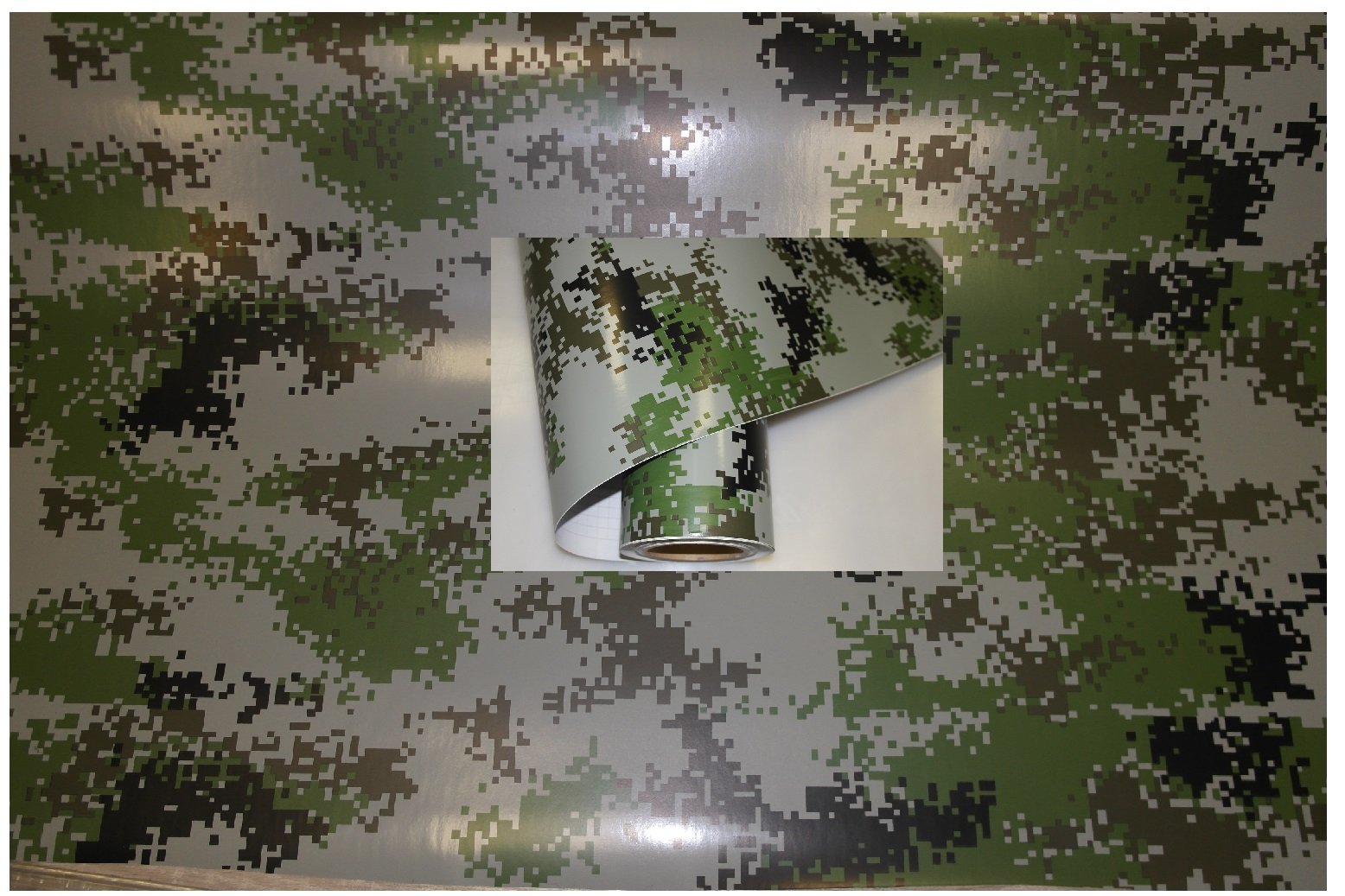 Könighaus (9,21€/m2) Marines Digital Camo 300 x 152 cm blasenfrei mit Anleitung (Camouflage Autofolie) von Könighaus