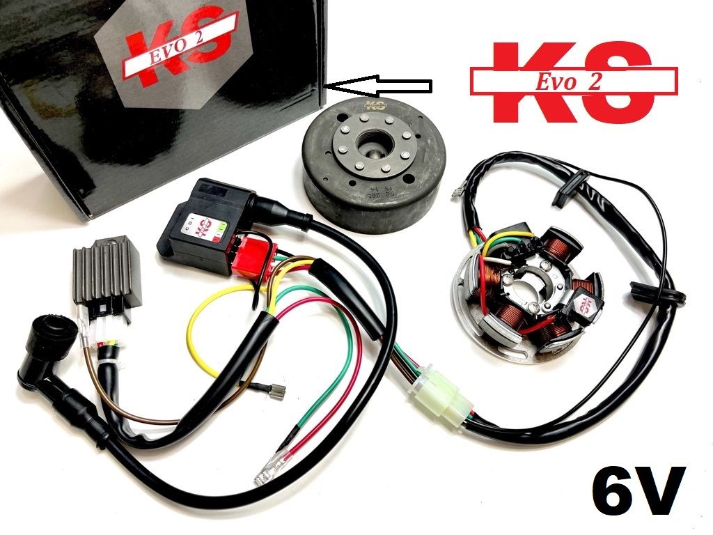 6V / 85Watt Kokusan EVO2 Stern Zündung Kontaktlos / für KREIDLER 50ccm von Kokusan