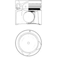 Teilesatz Kolben mit Zylinderlaufbuchse KOLBENSCHMIDT 40 459 961 von Kolbenschmidt