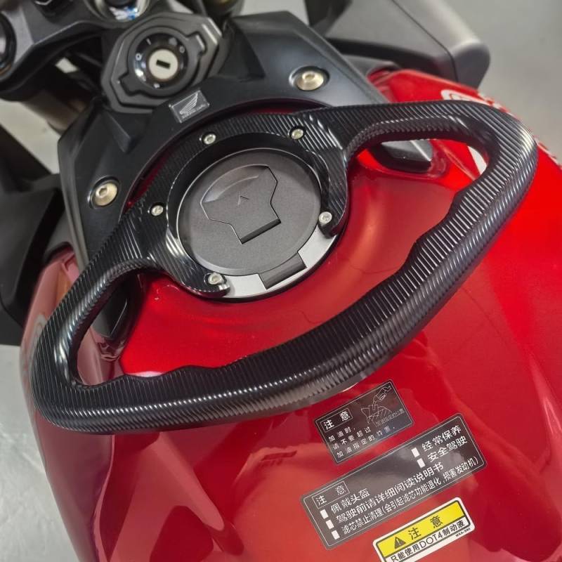 Motorrad Haltegriff 5-Loch Tank Griffe Ersatz für CB650R CBR650R 2024-2025 Kraftstofftankgriff Armlehne mit Handgriff für Beifahrer vorne 2024 CB 650R Aftermarket-Zubehör von KomoreLee