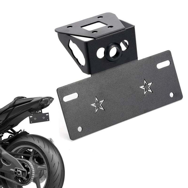 Ninja 500 Tail Tidy, Motorrad-Kennzeichenhalter für Ninja 500 SE 2024–2025, Kennzeichenhalter, Kotflügel-Eliminator, kompatibel mit OEM-/Serien-Blinkern, Ninja 500-Zubehör von KomoreLee