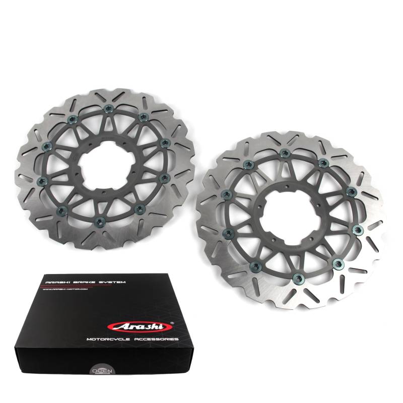 Arashi Schwimmend Vorderrad Bremsscheiben für Honda CBR1000RRR CBR1000RR-R 2020-2025, CBR1000RR ABS 2020-2024, CBR1000RR SP 20-24, CMX1100 REBEL 1100 2021-2024, Grau von Konerstone