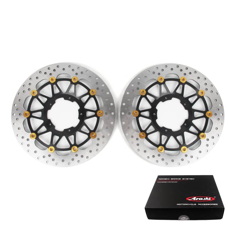Arashi Schwimmend Vorderrad Bremsscheiben für Honda CBR1000RRR CBR1000RR-R 2020-2025, CBR1000RR ABS 2020-2024, CBR1000RR SP 20-24, CMX1100 REBEL 1100 2021-2024, Schwarz von Konerstone
