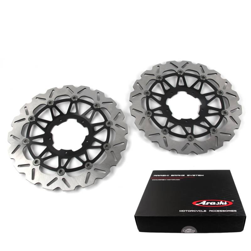 Arashi Schwimmend Vorderrad Bremsscheiben für Honda CBR1000RRR CBR1000RR-R 2020-2025, CBR1000RR ABS 2020-2024, CBR1000RR SP 20-24, CMX1100 REBEL 1100 2021-2024, Schwarz von Konerstone