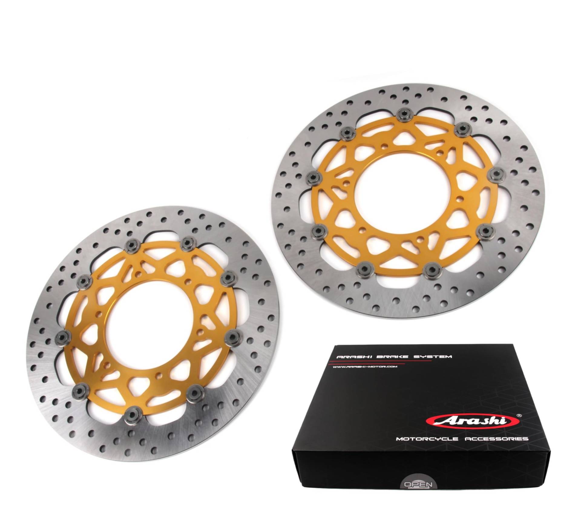 Arashi Schwimmend Vorderrad Bremsscheiben für Suzuki GSX-S950 ABS 2021-2024, GSX-S1000 2015-2024, GSX-S1000 ABS 2015-2024, GSX-S1000F 2015-2022, Motor accessories Gold Arashi Schwimmend Vorderrad Bremsscheiben für Suzuki GSX-S950 ABS 2021-2024, GSX-S1000 2015-2024, GSX-S1000 ABS 2015-2024, GSX-S1000F 2015-2022, Motor accessories Gold von Konerstone