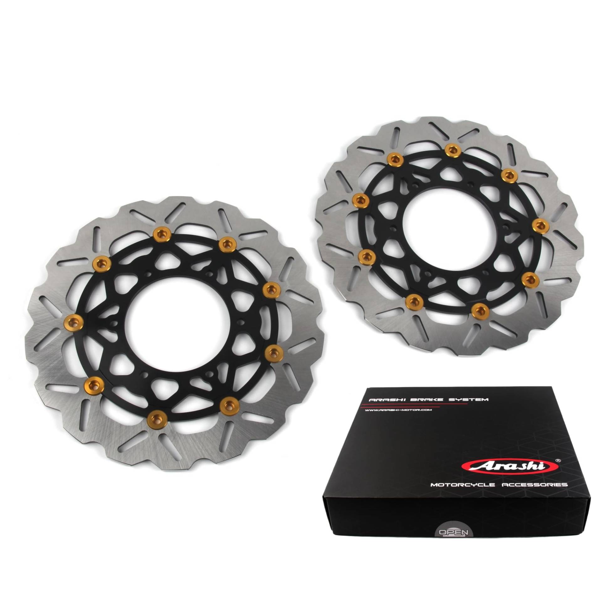 Arashi Schwimmend Vorderrad Bremsscheiben für Suzuki GSX-S950 ABS 2021-2024, GSX-S1000 2015-2024, GSX-S1000 ABS 2015-2024, GSX-S1000F 2015-2022, Motor accessories Schwarz Arashi Schwimmend Vorderrad Bremsscheiben für Suzuki GSX-S950 ABS 2021-2024, GSX-S1000 2015-2024, GSX-S1000 ABS 2015-2024, GSX-S1000F 2015-2022, Motor accessories Schwarz von Konerstone