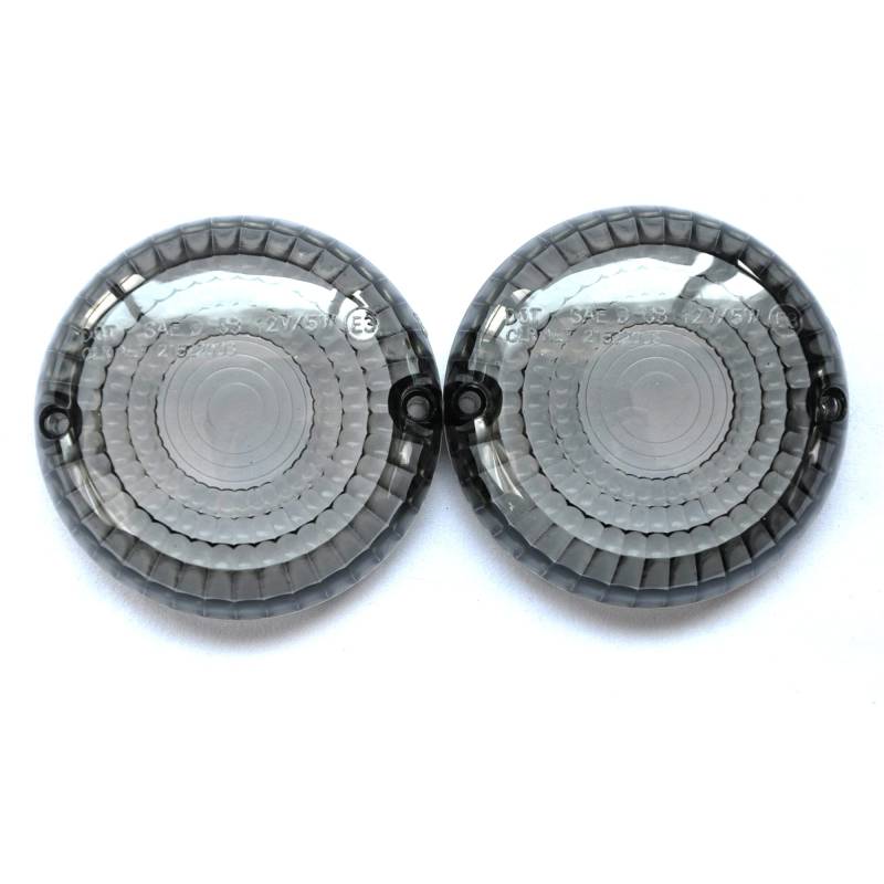 Konerstone Frontblinkerlinse Linsen Blinker Licht Abdeckung Gehäuse für Ya.ma.ha alle Cruiser (außer Warriors) Motorradzubehör Smoke Lens von Konerstone