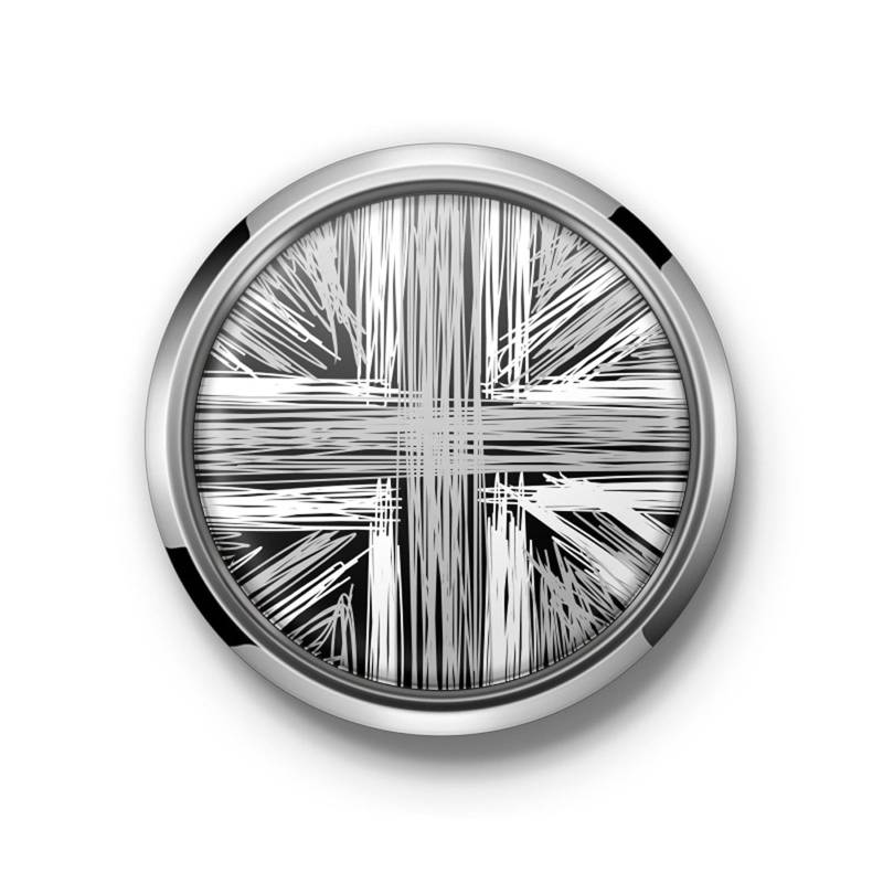 Konforhom Frontgrill Grill Abzeichen Emblem Abdeckung mit Aufkleber für alle MINI Cooper R55 R56 R60 F54 F56 F60 von Konforhom