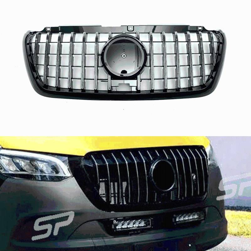 Konforhom Grill für Mercedes Benz Sprinter 1500 2500 3500 W907 2018-2022 Frontgrill Chrom von Konforhom