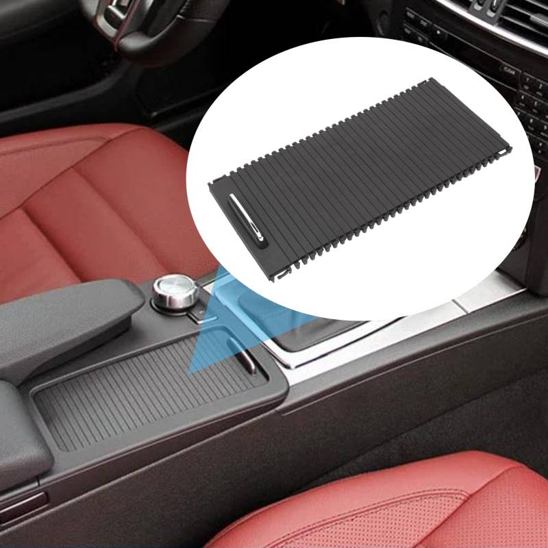 Konuooer Mittelkonsolen-Rolloabdeckung Zubehör für Mercedes W204 W212 Mittelkonsolenrollo A20468076079051 für C-Calss S204 E-Class S212 A207 C220 von Konuooer