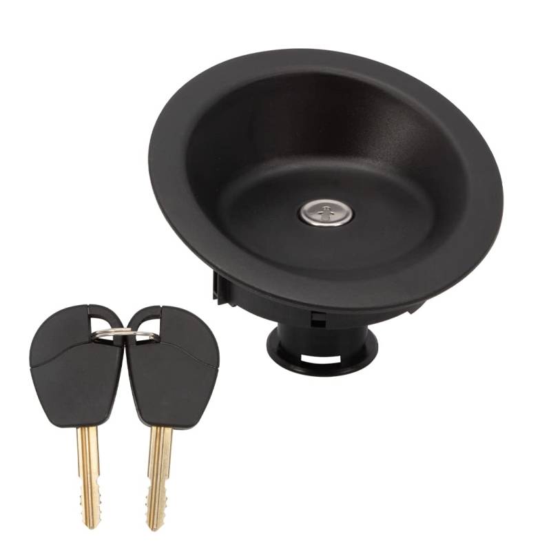 Konuooer Tankdeckel, Schwarz, Metall, Drehverschluss, kompatibel mit Berlingo I Partner I 1508J5 von Konuooer