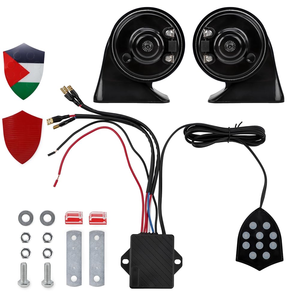 Koolenry 10 Sound Musical Controller Regulator für Fahrzeuge Motorräder Ca Air Horn Car Musical Air Horn Controller Koolenry 10 Sound Musical Controller Regulator für Fahrzeuge Motorräder Ca Air Horn Car Musical Air Horn Controller von Koolenry
