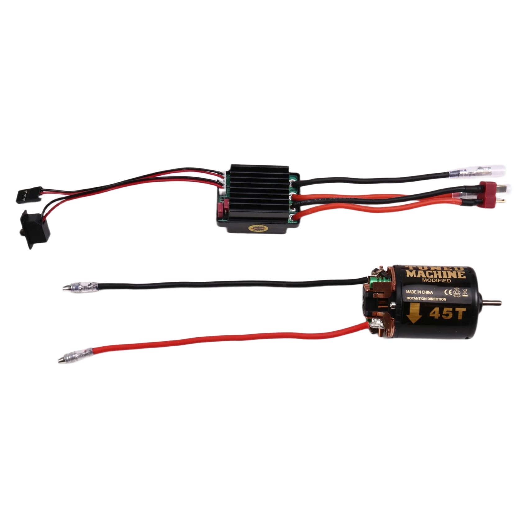 Koolenry 540 Bürstenmotor 45T ESC Geschwindigkeitsregler Kombinationsset Climb Drift Racing für 1/10 RC Crawler/Boot Koolenry 540 Bürstenmotor 45T ESC Geschwindigkeitsregler Kombinationsset Climb Drift Racing für 1/10 RC Crawler/Boot von Koolenry