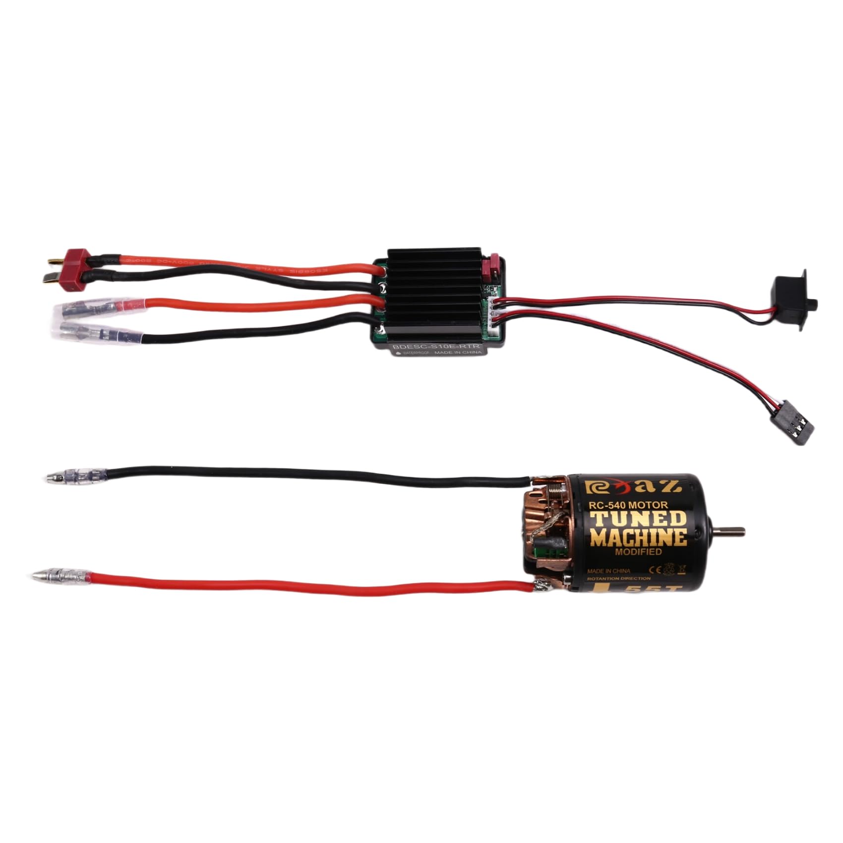 Koolenry 540 Bürstenmotor 55T ESC Geschwindigkeitsregler Kombinationsset Climb Drift Racing für 1/10 RC Crawler/Boot Koolenry 540 Bürstenmotor 55T ESC Geschwindigkeitsregler Kombinationsset Climb Drift Racing für 1/10 RC Crawler/Boot von Koolenry
