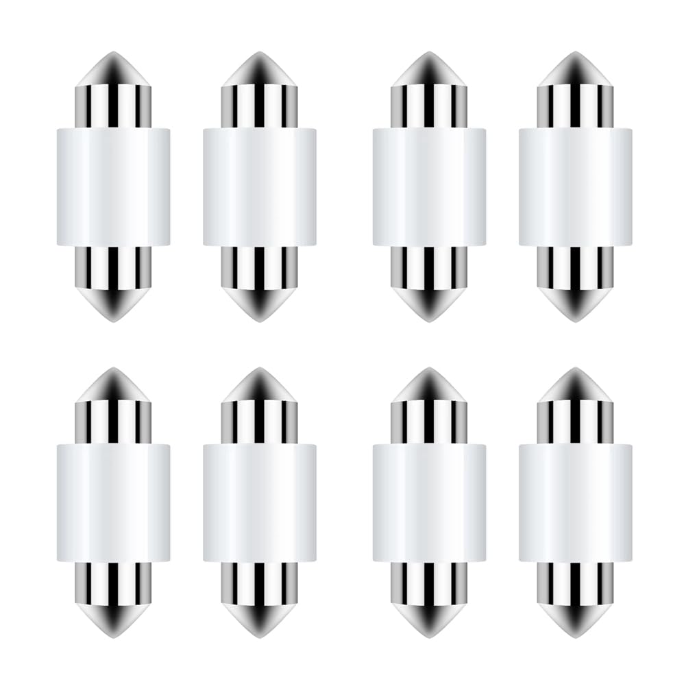 Koolenry 8er-Pack 31 mm Leseleuchten Auto LED-Leuchten Leselampen für Autokabinenbeleuchtung Kennzeichenbeleuchtung Koolenry 8er-Pack 31 mm Leseleuchten Auto LED-Leuchten Leselampen für Autokabinenbeleuchtung Kennzeichenbeleuchtung von Koolenry