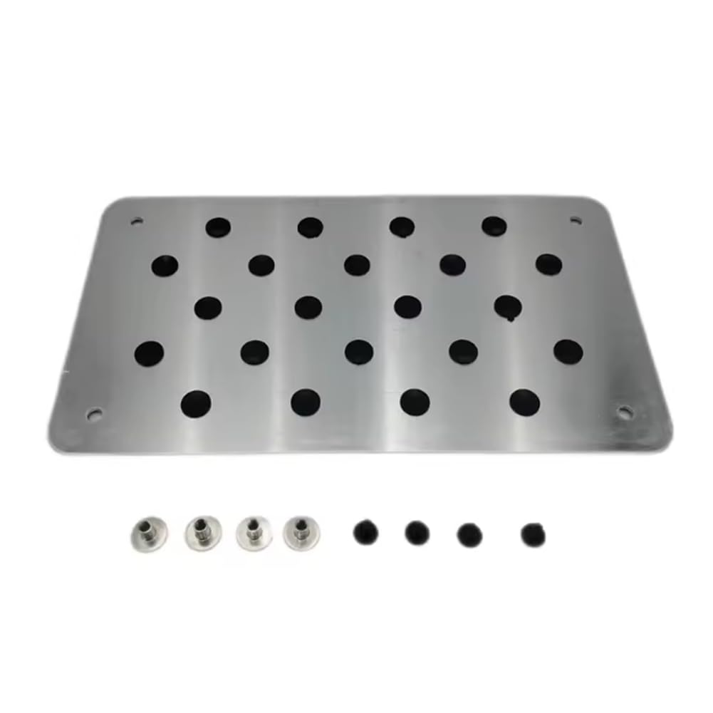 Koolenry Aluminiumlegierung Auto rutschfeste Platte Fußmatte Universal Auto Fußmatte Fußfersenschutzplatte Umwelt-Gummi Autozubehör Styling Koolenry Aluminiumlegierung Auto rutschfeste Platte Fußmatte Universal Auto Fußmatte Fußfersenschutzplatte Umwelt-Gummi Autozubehör Styling von Koolenry