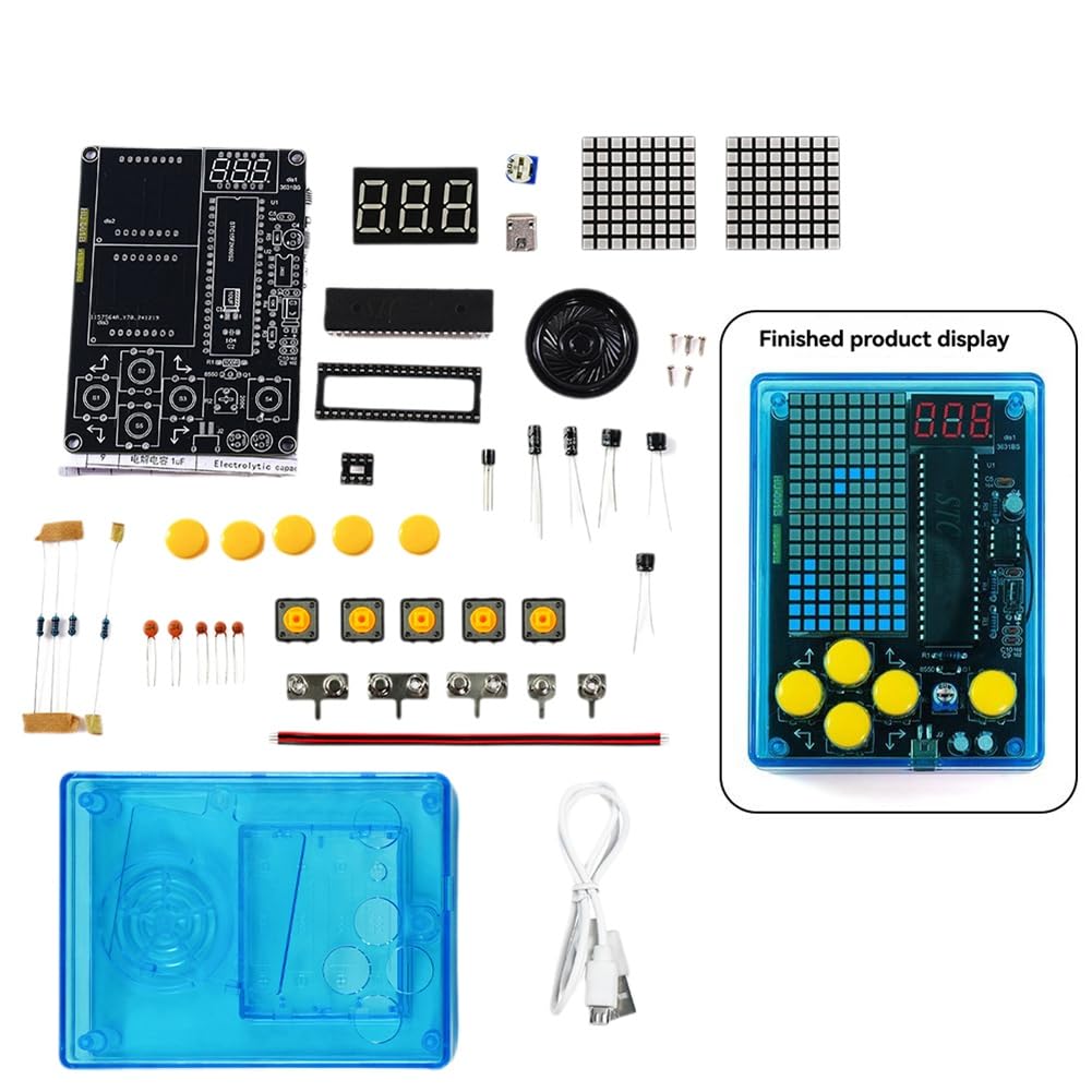 Koolenry DIY Pixel-Spielset + Voice Mini Pixel-Spielkonsole Elektronik DIY-Kit Lötprojekt Praxis Löt-Lernset B Koolenry DIY Pixel-Spielset + Voice Mini Pixel-Spielkonsole Elektronik DIY-Kit Lötprojekt Praxis Löt-Lernset B von Koolenry