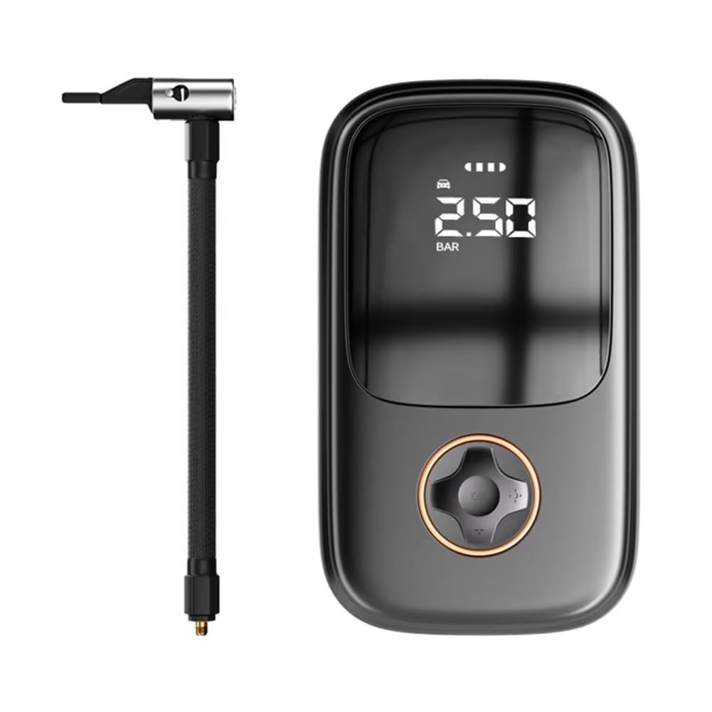 Koolenry Digitalanzeige Reifenpumpe Wiederaufladbare Reifenpumpe Auto/Motorrad/Fahrrad Auto Luftpumpe Koolenry Digitalanzeige Reifenpumpe Wiederaufladbare Reifenpumpe Auto/Motorrad/Fahrrad Auto Luftpumpe von Koolenry