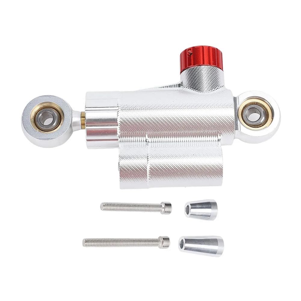 Koolenry Motocross Lenkungsdämpfer Stabilisator, Einstellbare Sichere Kontrollstabilisator für Motorräder, Lenkungsdämpfer Stabilisator, Silber Koolenry Motocross Lenkungsdämpfer Stabilisator, Einstellbare Sichere Kontrollstabilisator für Motorräder, Lenkungsdämpfer Stabilisator, Silber von Koolenry