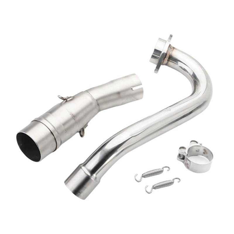Koolenry Motorradmodifizierter 51-mm-Frontauspuff für X-Max 250 300 2017-2019 Schalldämpfer-Mittelauspuffrohr von Koolenry