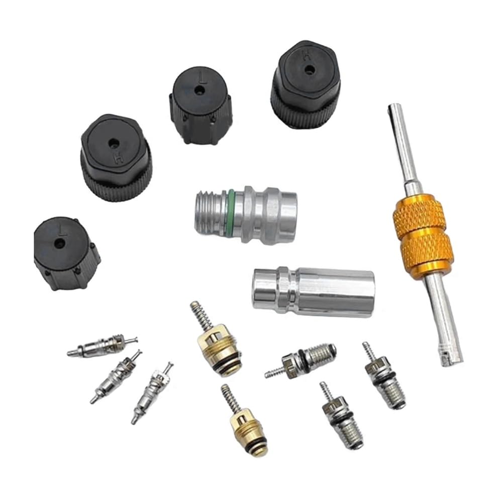 Koolenry R134A A/C Service Valve Assortment Kit für PKW-Klimaanlagen Hochdruckseite für R12 R22 R134 Koolenry R134A A/C Service Valve Assortment Kit für PKW-Klimaanlagen Hochdruckseite für R12 R22 R134 von Koolenry