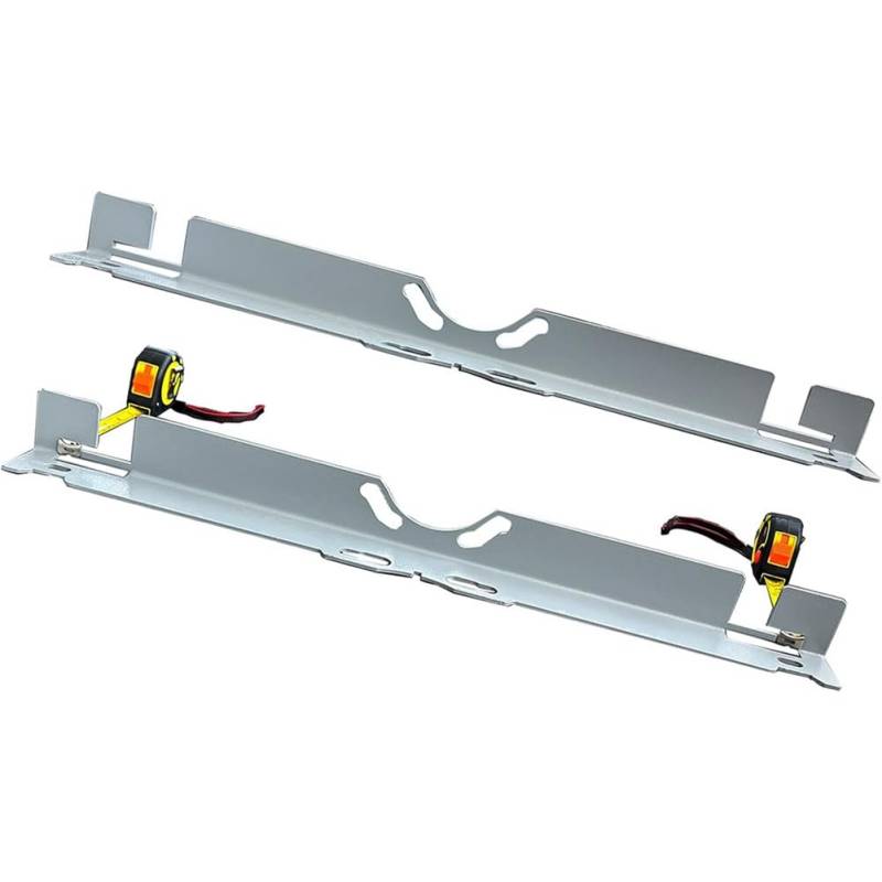 Koolenry Rad Einstellplatten Werkzeug Auto Spur-Spur-Einstellwerkzeug Einstellplatten Werkzeug mit 2 Maßbändern Silberfarben von Koolenry