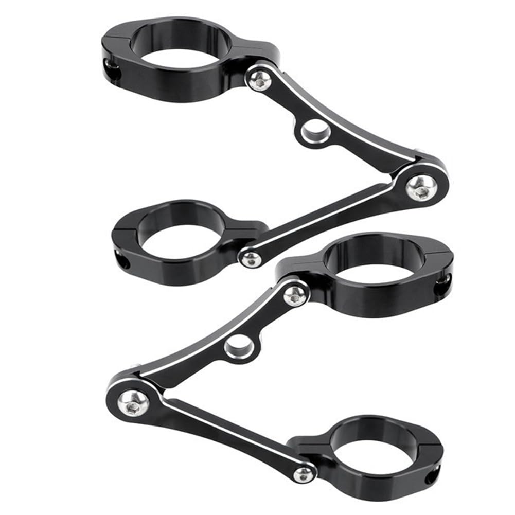 Koolenry Scheinwerferhalterung Halterung Klemme Motorrad-Scheinwerferhalterung Halterung Klemme Scheinwerfer Halterung für 39 Mm-41mm Schwarz+Silbrig Koolenry Scheinwerferhalterung Halterung Klemme Motorrad-Scheinwerferhalterung Halterung Klemme Scheinwerfer Halterung für 39 Mm-41mm Schwarz+Silbrig von Koolenry