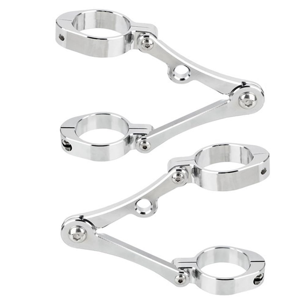 Koolenry Scheinwerferhalterung Halterung Klemme Motorrad-Scheinwerferhalterung Halterung Klemme Scheinwerfer Halterung für 39 Mm-41mm Silbrig Koolenry Scheinwerferhalterung Halterung Klemme Motorrad-Scheinwerferhalterung Halterung Klemme Scheinwerfer Halterung für 39 Mm-41mm Silbrig von Koolenry
