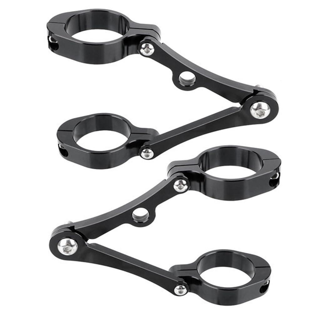 Koolenry Scheinwerferhalterungshalterungsklemme Motorrad-Scheinwerferhalterung Halterung Klemme Scheinwerfer Halterung für 39 Mm-41mm Schwarz Koolenry Scheinwerferhalterungshalterungsklemme Motorrad-Scheinwerferhalterung Halterung Klemme Scheinwerfer Halterung für 39 Mm-41mm Schwarz von Koolenry