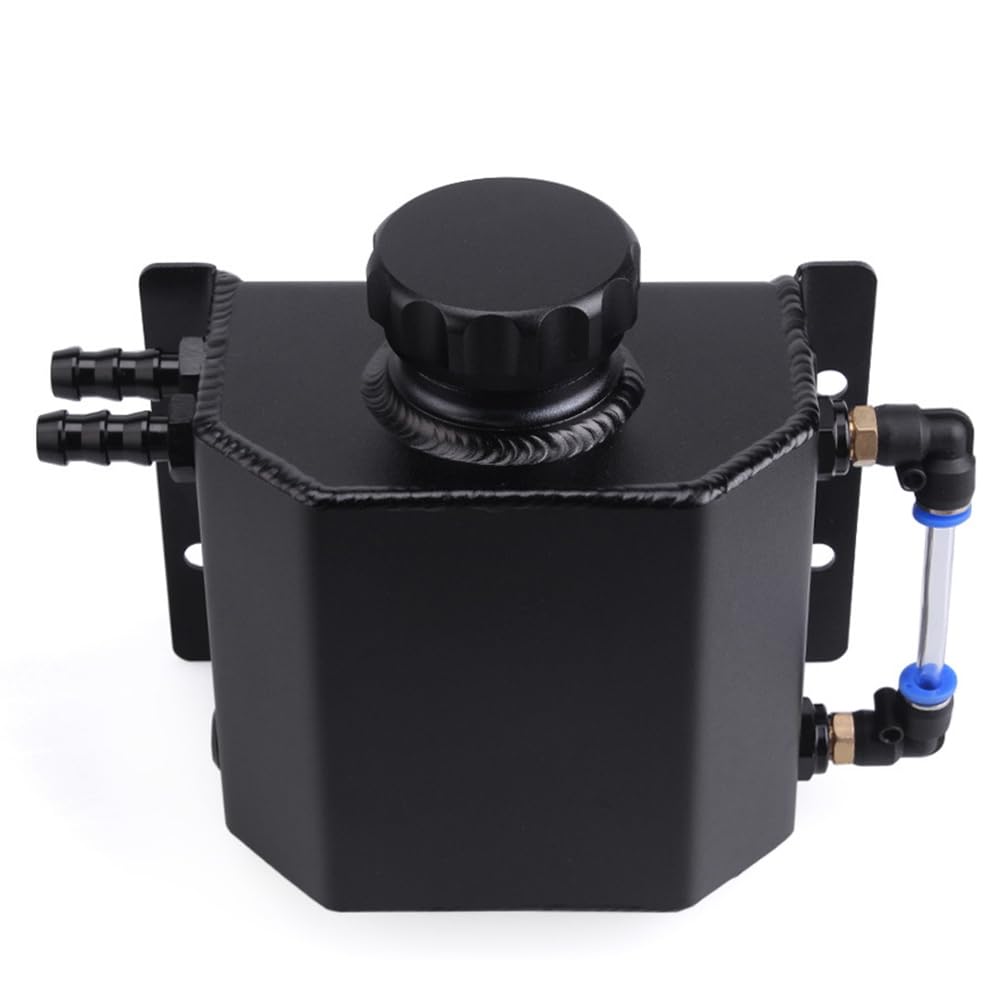 Koolenry Universal 1L Auto Motoröl Atmungsaktiver Topf Kühler Kühlmittel Überlaufflasche Sammeln Kurbelgehäuse Dampf Reservoir Schwarz Koolenry Universal 1L Auto Motoröl Atmungsaktiver Topf Kühler Kühlmittel Überlaufflasche Sammeln Kurbelgehäuse Dampf Reservoir Schwarz von Koolenry