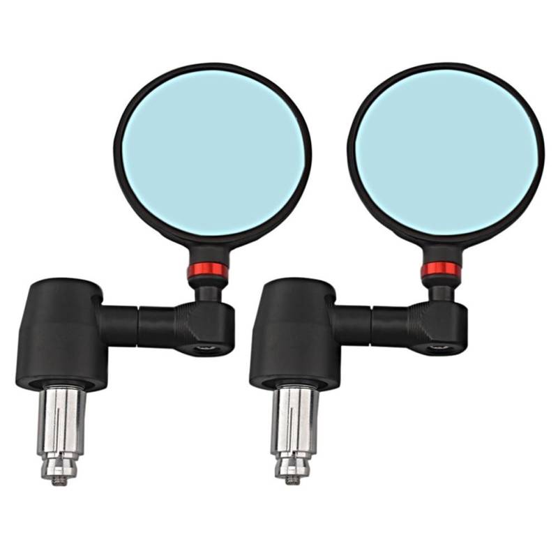 Koolenry Universaler Motorrad-Rückspiegel für 22mm Lenker- Seitenspiegel-Modifikationszubehör von Koolenry