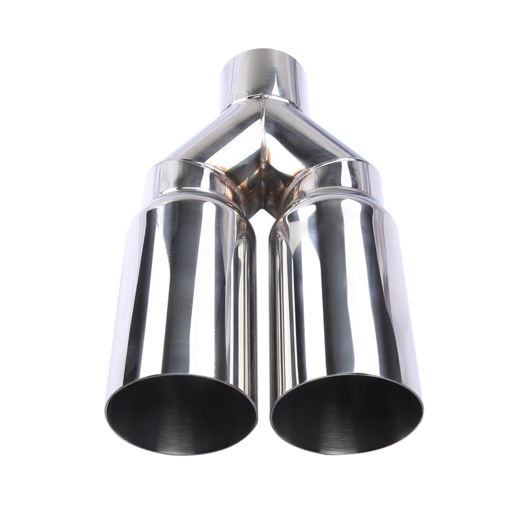 Koolenry Universeller 63 -mm -Einlass 76 -mm -Auslass Doppelzylinder Edelstahl Universal 63 mm in 76 mm Out Double Zylinder Auspuffspitzen Auspuff -Abgaswackswuffler für Den Austausch Von Autoabgasanl Koolenry Universeller 63 -mm -Einlass 76 -mm -Auslass Doppelzylinder Edelstahl Universal 63 mm in 76 mm Out Double Zylinder Auspuffspitzen Auspuff -Abgaswackswuffler für Den Austausch Von Autoabgasanl von Koolenry