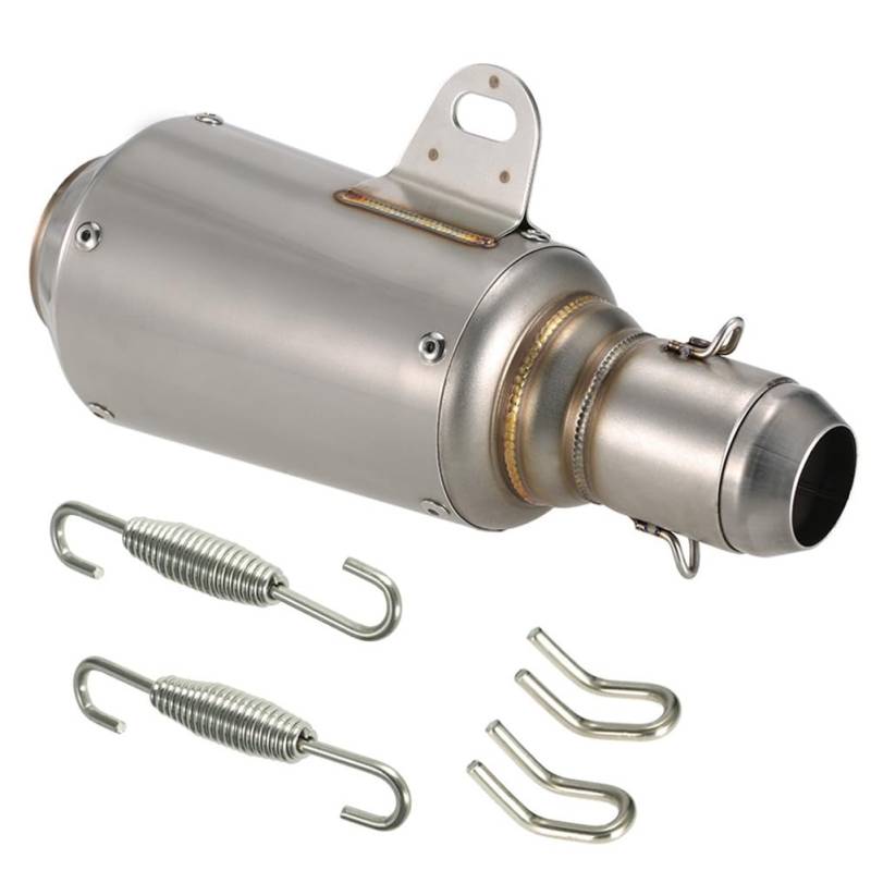 Koolenry Verbessertes Motorrad Universal Auspuffsystem Schalldämpfer für 38 Mm-51mm-Rohre mit Einstellbarer - und Zughaken von Koolenry