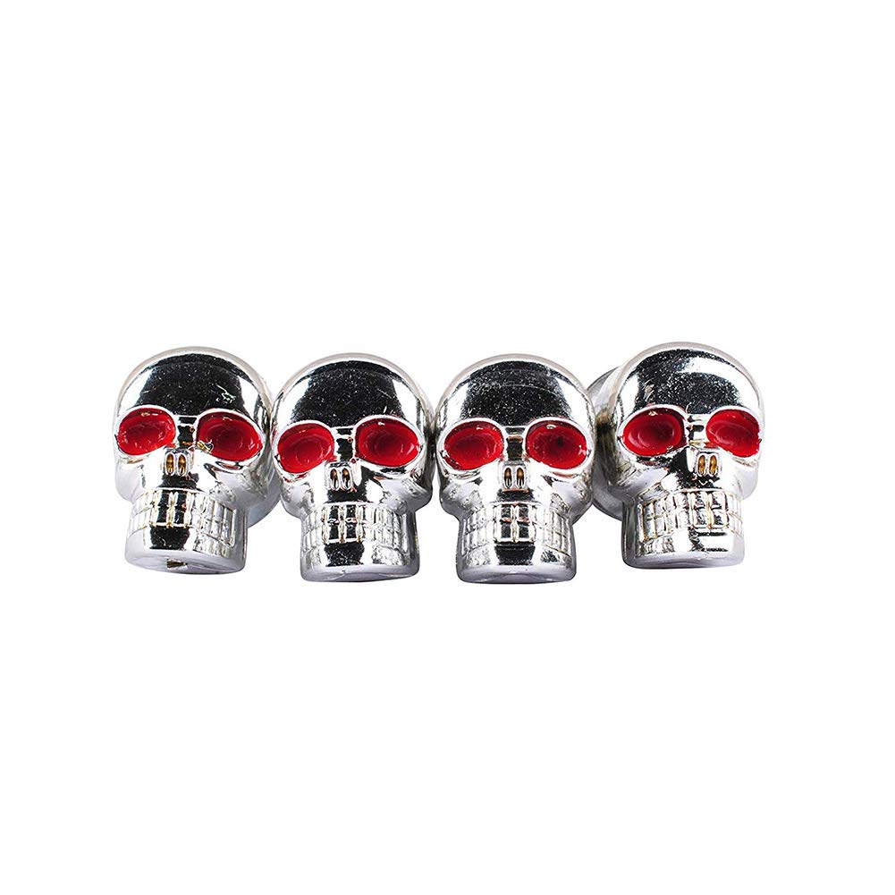 4 Stück Totenkopf Schrauben Silberne für Nummernschild, Rahmen, Schraube Dirtbike, Motorradschraube 4 Stück Totenkopf Schrauben Silberne für Nummernschild, Rahmen, Schraube Dirtbike, Motorradschraube von Kooshy