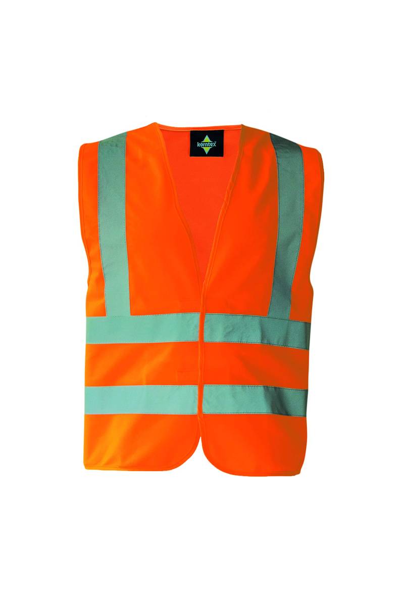Korntex Funktionsweste - 4 Reflexstreifen KXVROXXL, Orange, XXL von Korntex