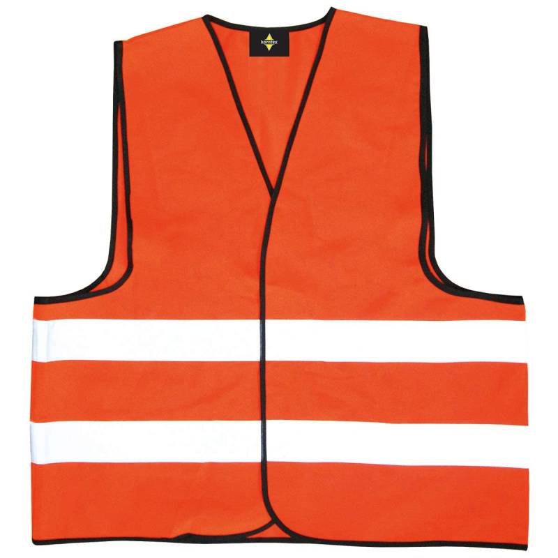 Korntex KXVWO3XL Warnweste Standard - schwarzer Saum, orange, 3XL von korntex