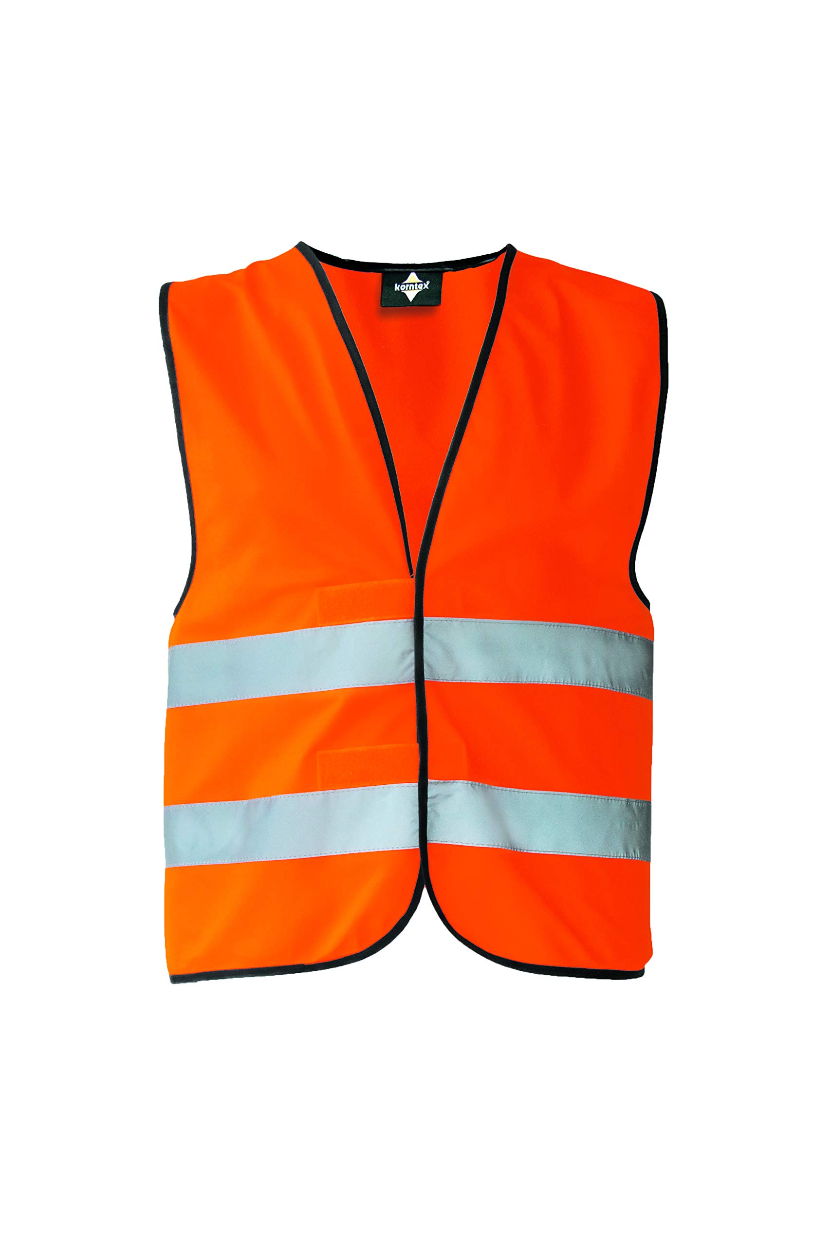 korntex Warnweste Standard - schwarzer Saum orange 6XL von FUFSAWS