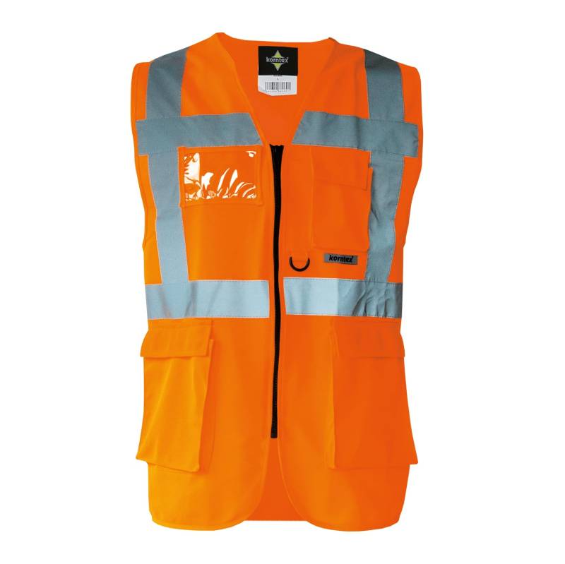 Korntex Executive Multifunctional Safety Vest Berlin Signal Orange 3XL (KX802) von Korntex