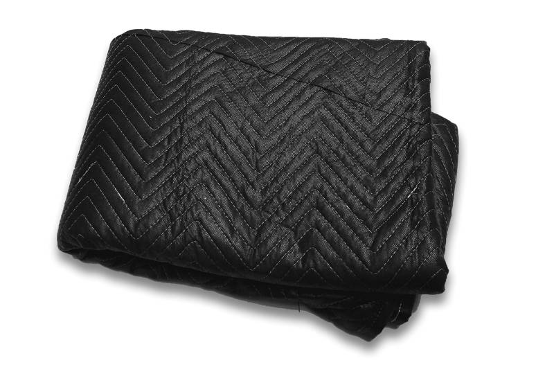 Kortpack - Umzugsfirmenqualität Packdecken Möbelpackdecken ca 520g/m² - Schwarz - 183x203cm - 1 Stuck -Umzugsdecken - Möbeldecken -Transport Decken von Kortpack