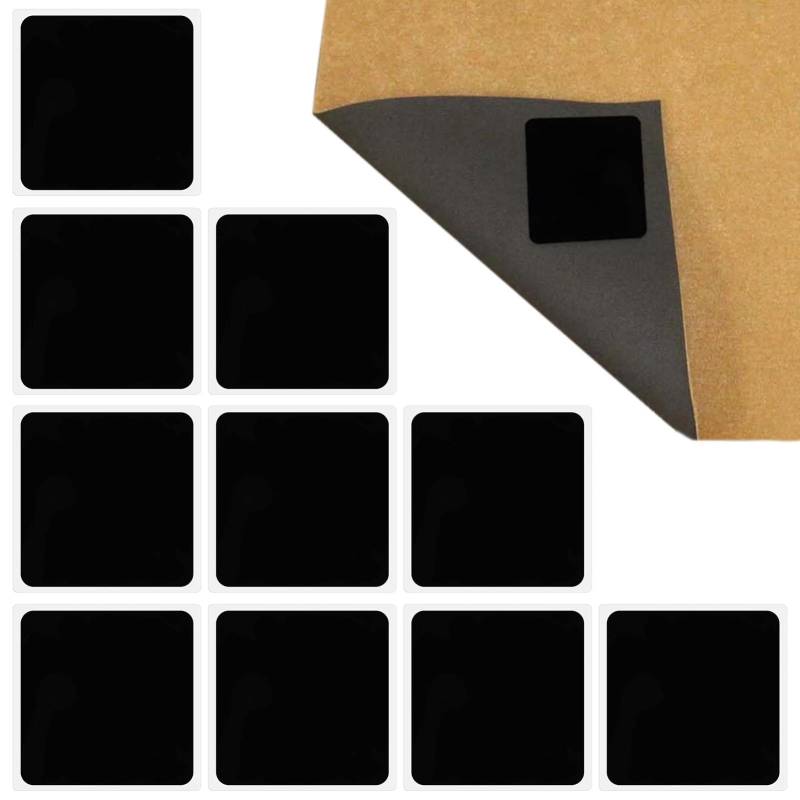 10 Stück Auto Anti Rutsch Matte, Wiederverwendbar Silikon Gel Pads, Multifunktion Auto Anti Rutsch Gel Pads, Waschbare Antirutschmatte, zum Platzieren von Handy Schlüssel Sonnenbrille Münzen(Schwarz) von Korysnew