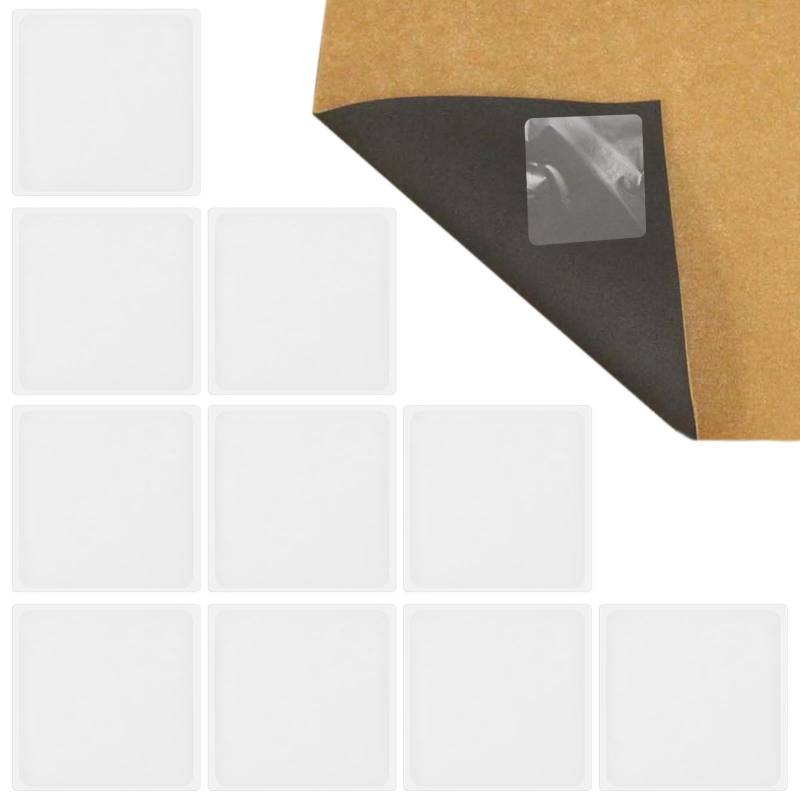 10 Stück Auto Anti Rutsch Matte, Wiederverwendbar Silikon Gel Pads, Multifunktion Auto Anti Rutsch Gel Pads, Waschbare Antirutschmatte, zum Platzieren von Handy Schlüssel Sonnenbrille Münzen(Weiß) von Korysnew