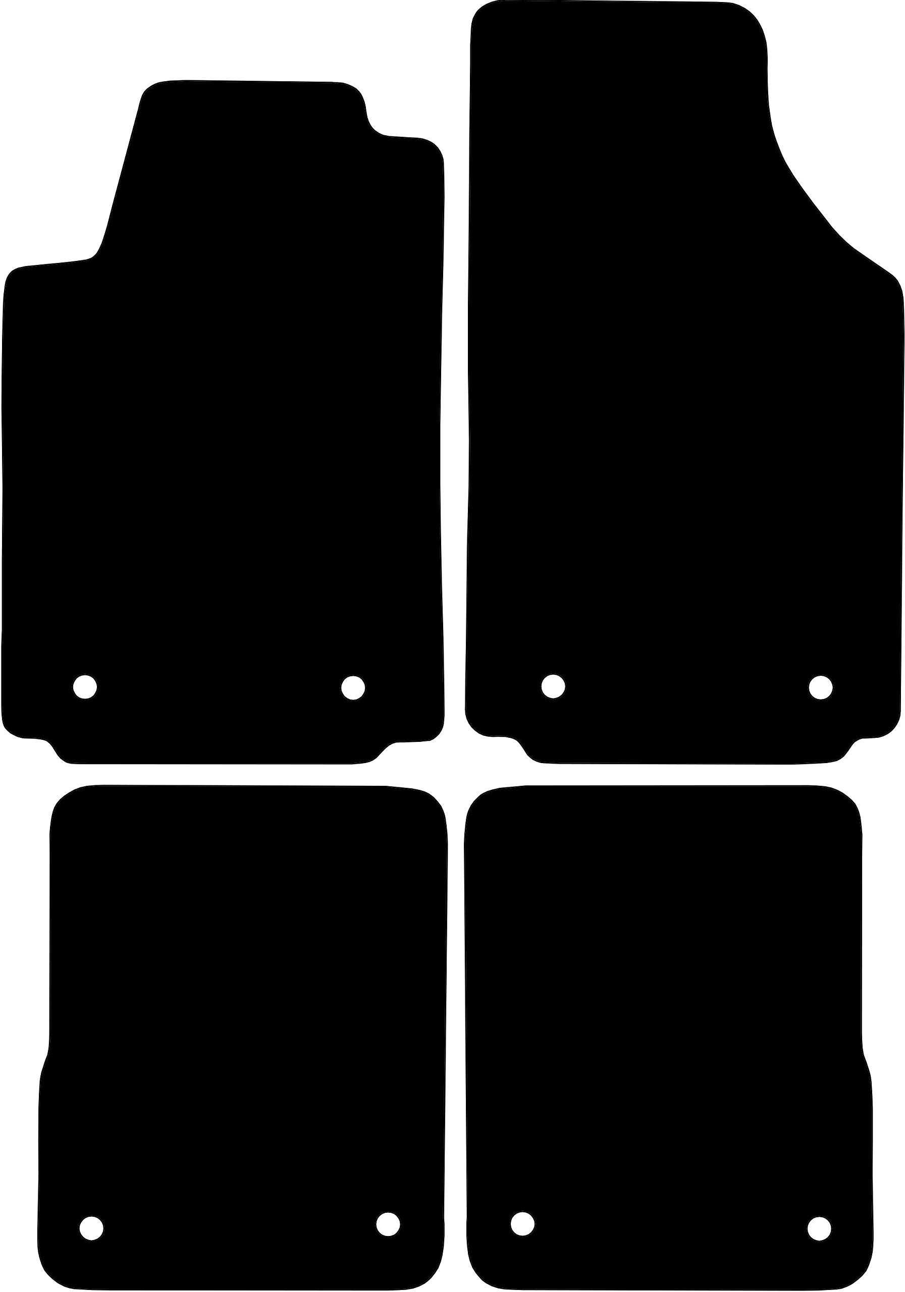 Kovvar Duogrip Gummimatten passend für Audi A2 8Z 1999-2005 Kovvar Duogrip Gummimatten passend für Audi A2 8Z 1999-2005 von Kovvar