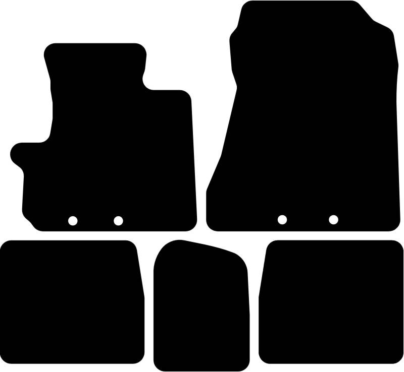Kovvar Duogrip Gummimatten passend für Toyota IQ 2008-2014 von Kovvar