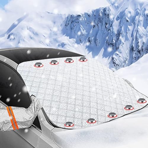 Kpfdyt für Toyota Aygo Yaris Corolla GR Camry Frontscheibenabdeckung, Auto Scheibenabdeckung Windschutzscheibe Abdeckung mit Spiegelabdeckung & 9 Magnet Fixierung Abdeckung Eisschutzfolie Kpfdyt für Toyota Aygo Yaris Corolla GR Camry Frontscheibenabdeckung, Auto Scheibenabdeckung Windschutzscheibe Abdeckung mit Spiegelabdeckung & 9 Magnet Fixierung Abdeckung Eisschutzfolie von PGONA
